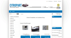 Desktop Screenshot of citropart-shop.de