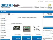 Tablet Screenshot of citropart-shop.de